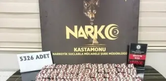 Kastamonu'da Uyuşturucu Operasyonu: 5 Bin 326 Sentetik Ecza Hapı Ele Geçirildi