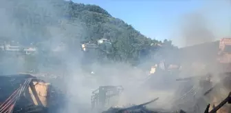 Cide'de Yangın: İki Ev Kül Oldu