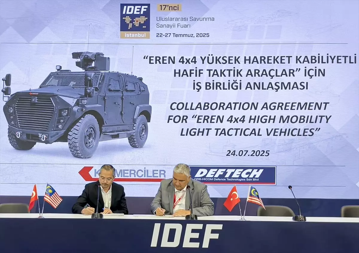 Katmerciler ve DEFTECH Arasında EREN 4X4 İçin İşbirliği Anlaşması İmzalandı