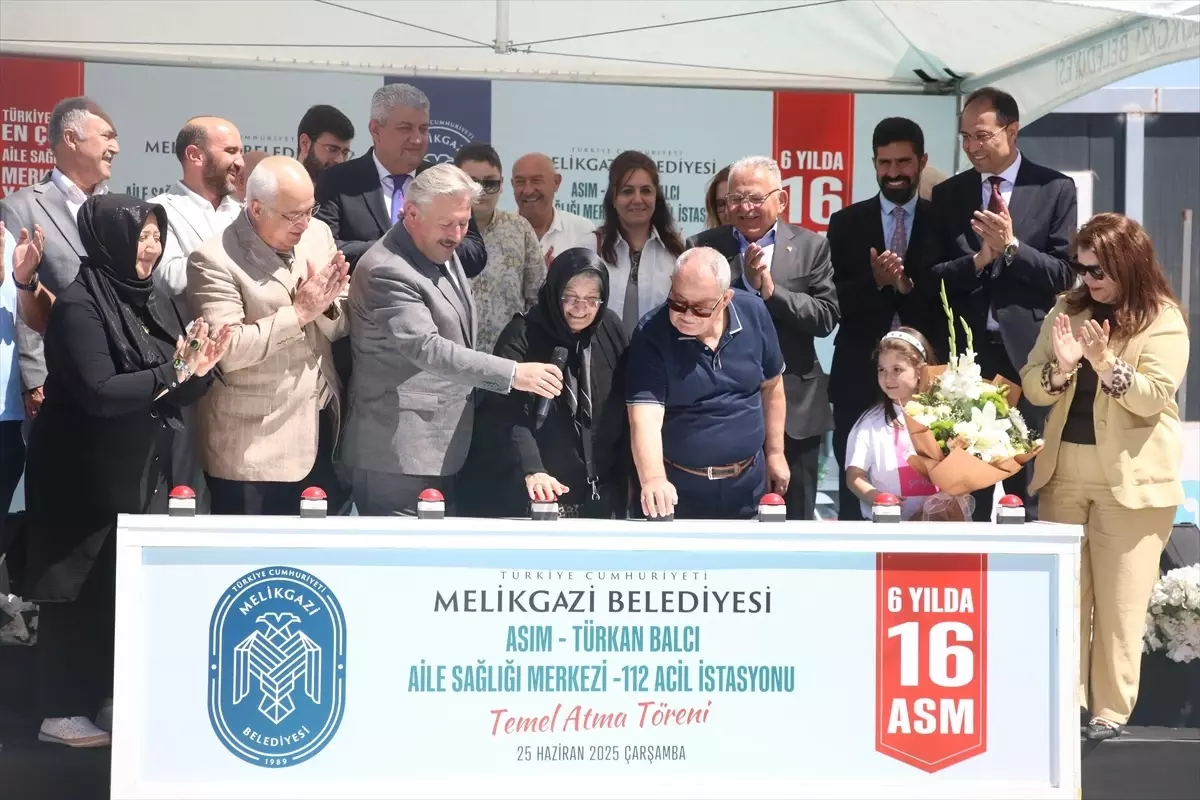 Melikgazi'de Aile Sağlığı Merkezi ve Acil İstasyonu Temel Atma Töreni