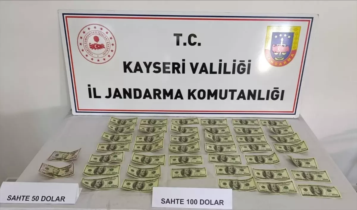 Kayseri'de 4 Bin 200 Dolar Değerinde Sahte Banknot Ele Geçirildi
