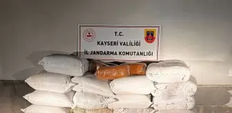 Kayseri'de Yolcu Otobüsünde 750 Kilogram Kaçak Tütün Ele Geçirildi