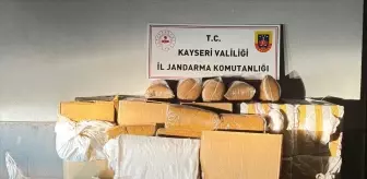 Kayseri'de Yolcu Otobüsünde 750 Kilogram Kaçak Tütün Ele Geçirildi