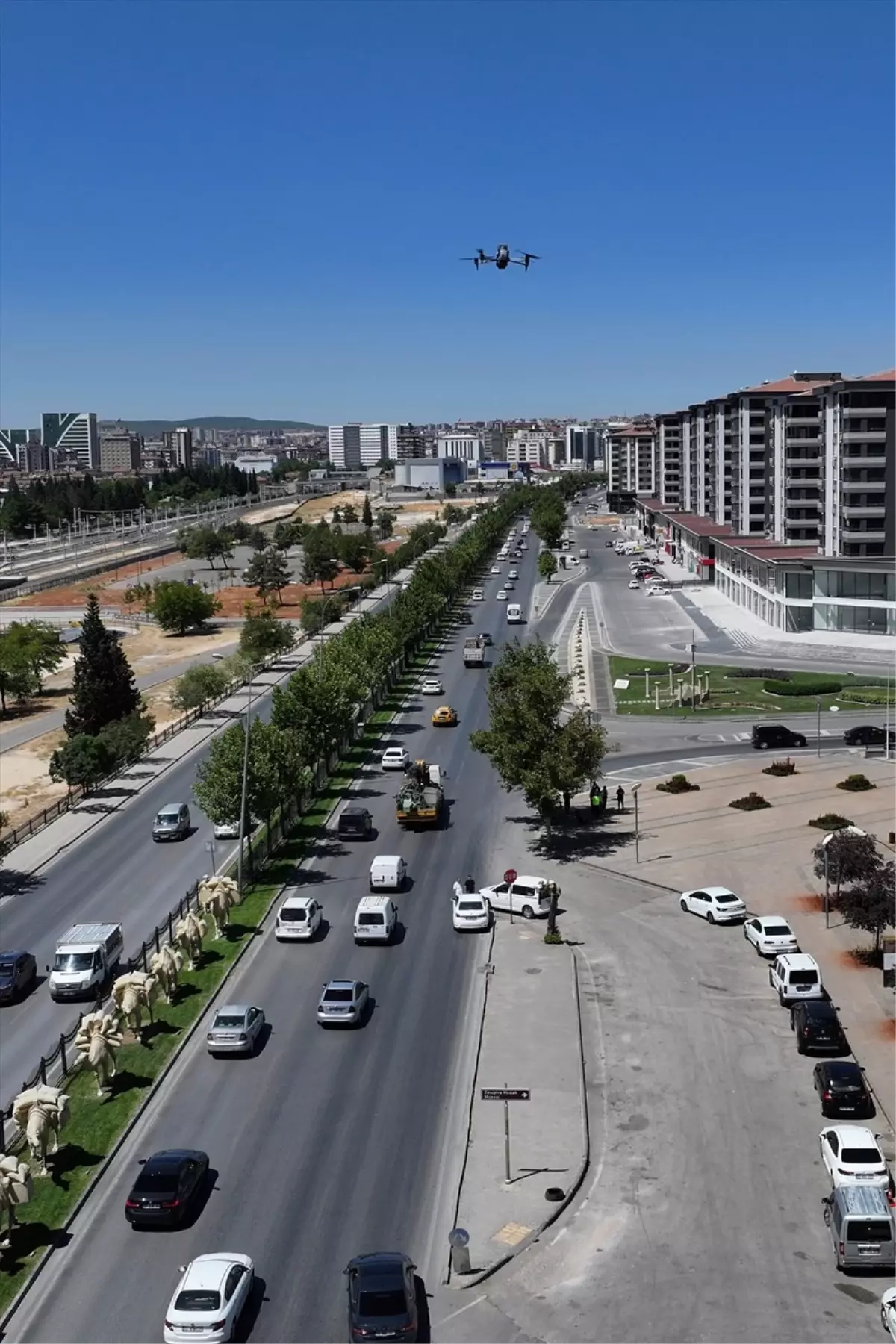 Gaziantep'te Dron ile Trafik Kazalarına Anında Müdahele