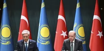 Kazakistan Cumhurbaşkanı Tokayev, Cumhurbaşkanı Erdoğan ile ortak basın toplantısında konuştu: (1)