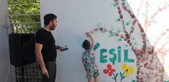 Elazığ'da Öğrenciler 'Yeşil Vatan' İçin Duvar Resmi Yaptı