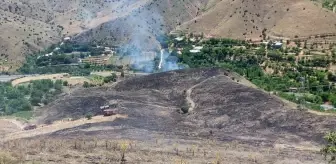 Elazığ'da Otluk Alanda Yangın Söndürüldü