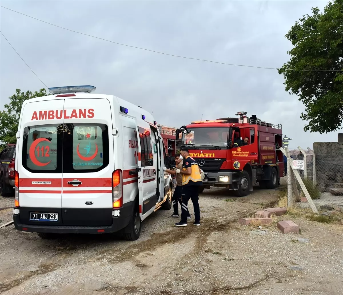 Kırıkkale'de Anız Yangını Kontrol Altına Alındı