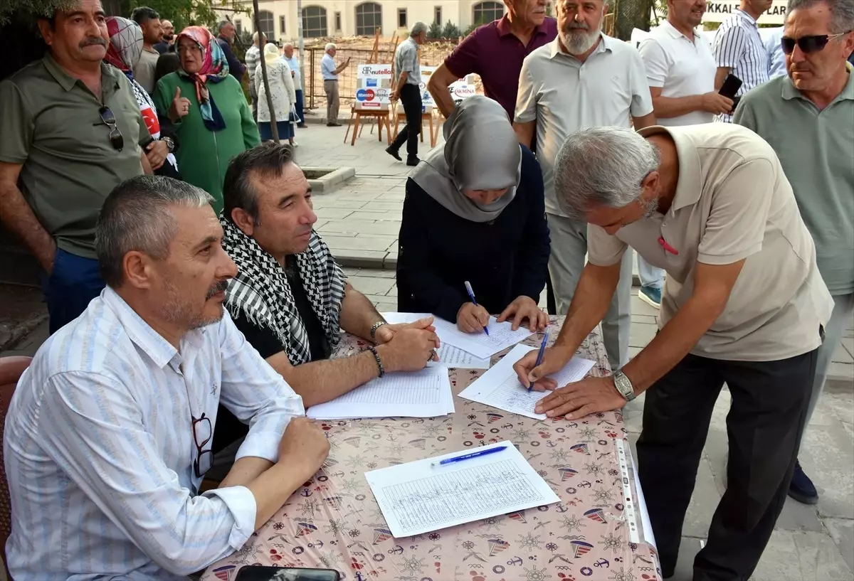 Kırıkkale'de Gazze Saldırılarına Tepki İmza Kampanyası Başlatıldı