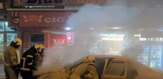 Kırıkkale'de Park Halindeki Otomobilde Yangın Çıktı