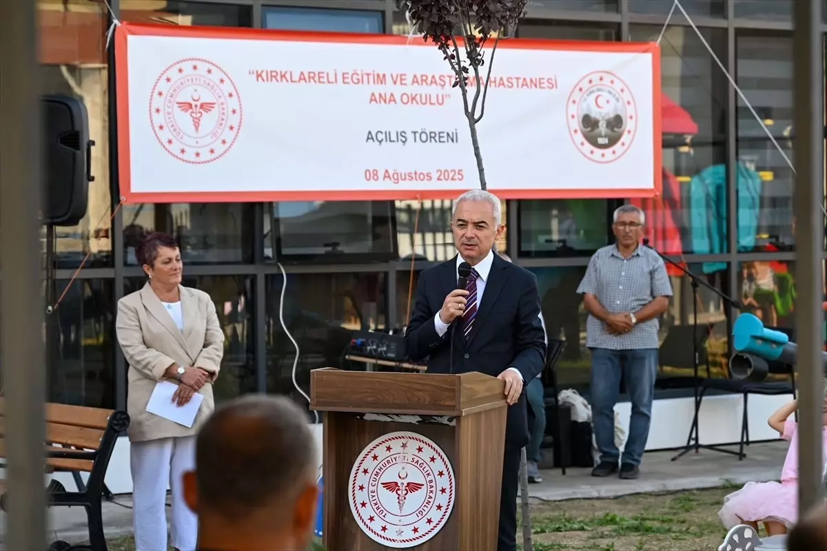 Kırklareli Eğitim ve Araştırma Hastanesi Anaokulu Hizmete Açıldı