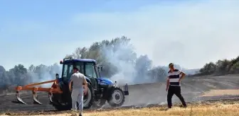 Kırklareli'nde Anız Yangını Ağaçlık Alana Sıçradı