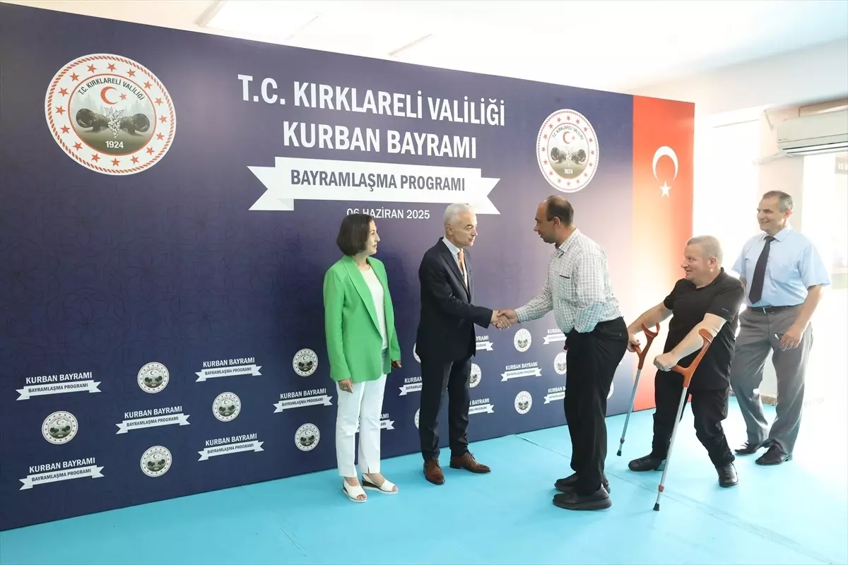 Kırklareli'nde Kurban Bayramı Bayramlaşma Programı Düzenlendi