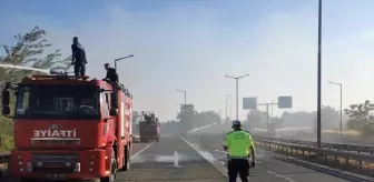 Lüleburgaz'da Anız Yangını Söndürüldü
