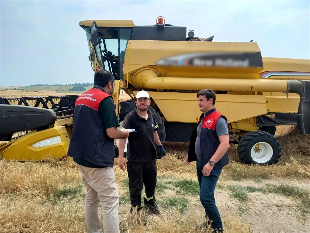 Kırklareli'de Hasat Kontrol Çalışmaları Devam Ediyor