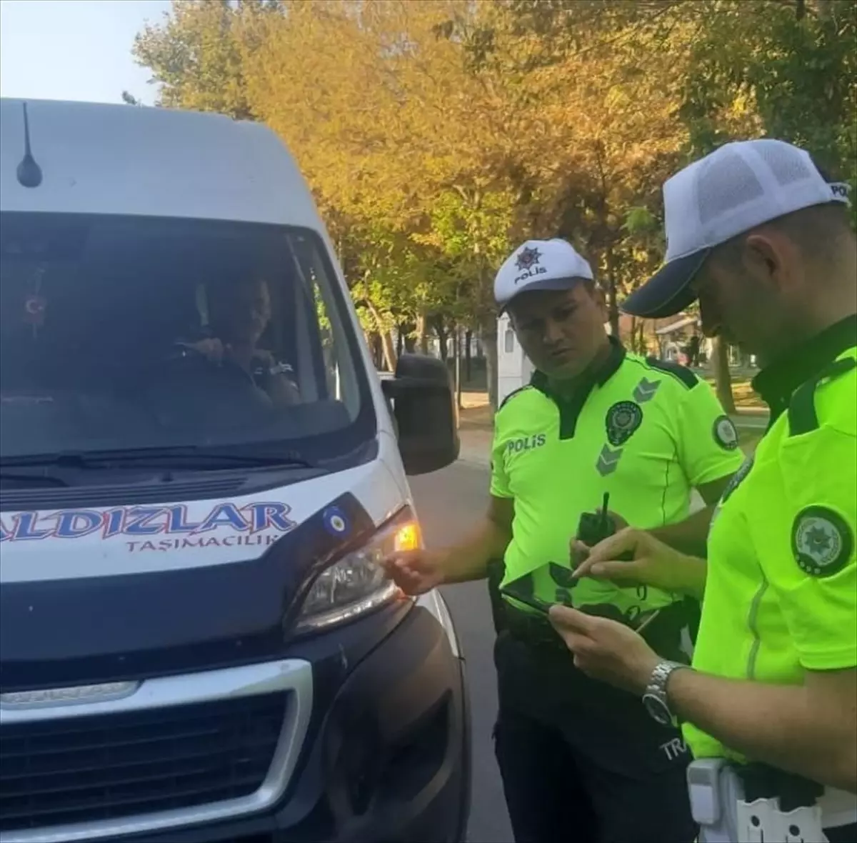 Kırklareli'nde Okul Servis Araçlarına Denetim