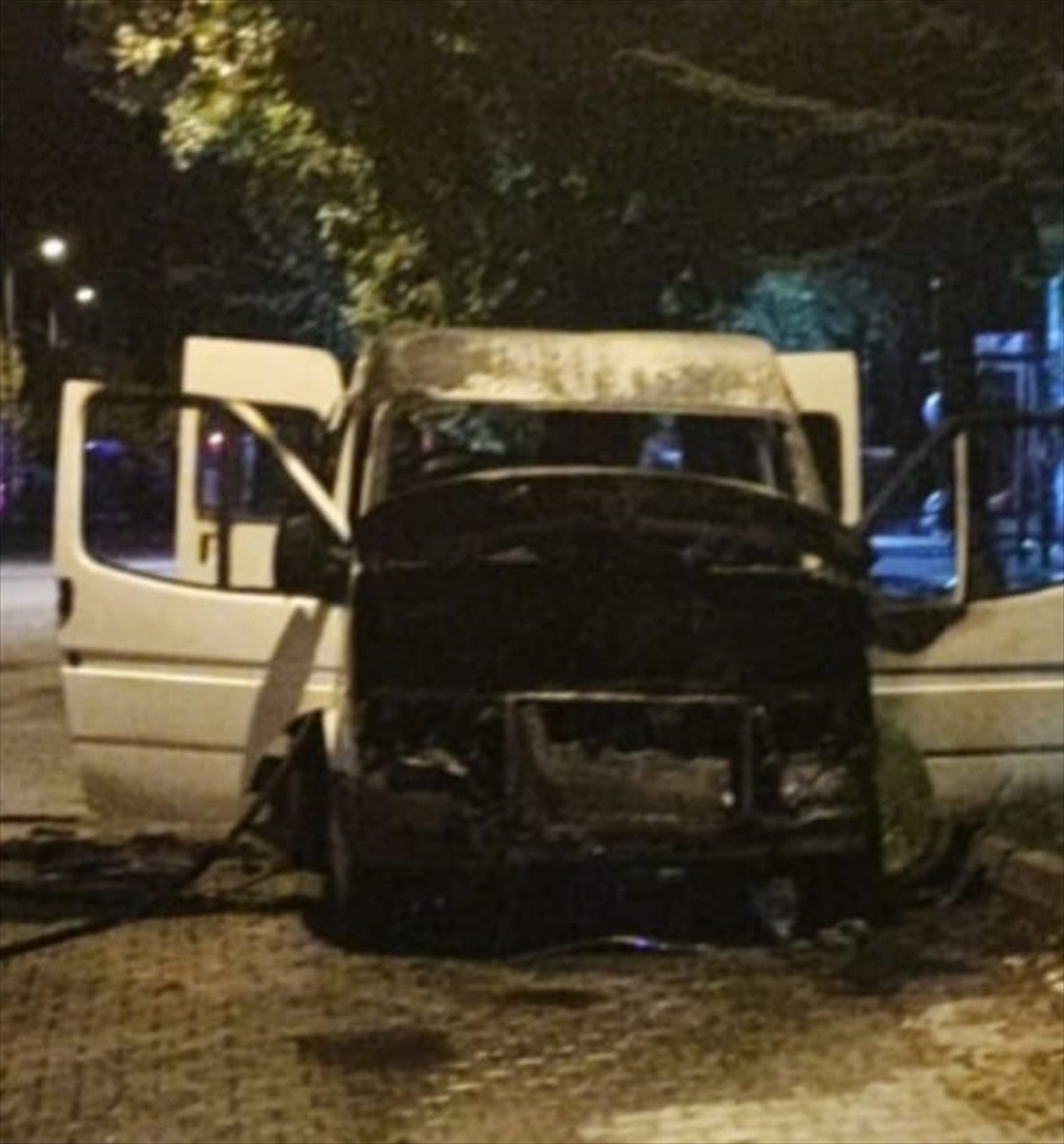Kırklareli'nde Park Halindeki Araçta Yangın Çıktı