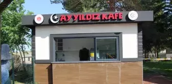 Kırşehir'de hükümlülerin ürettiği gıda ürünleri 'Ay Yıldız Kafe'de satılıyor