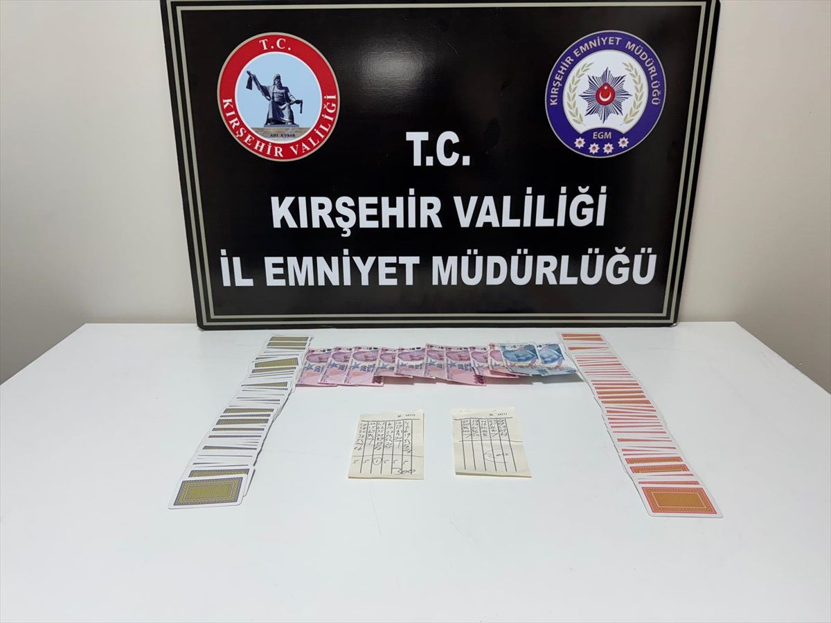 Kırşehir'de Kumar Operasyonu: 4 Kişiye 36 Bin Lira Ceza