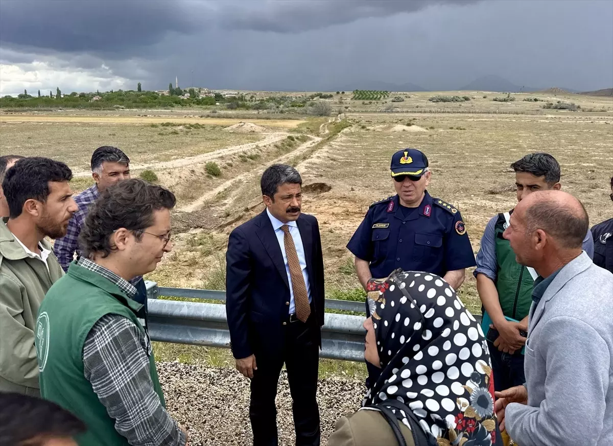 Kırşehir'in Toklumen Köyünde Sel Hasar Tespiti Yapılıyor