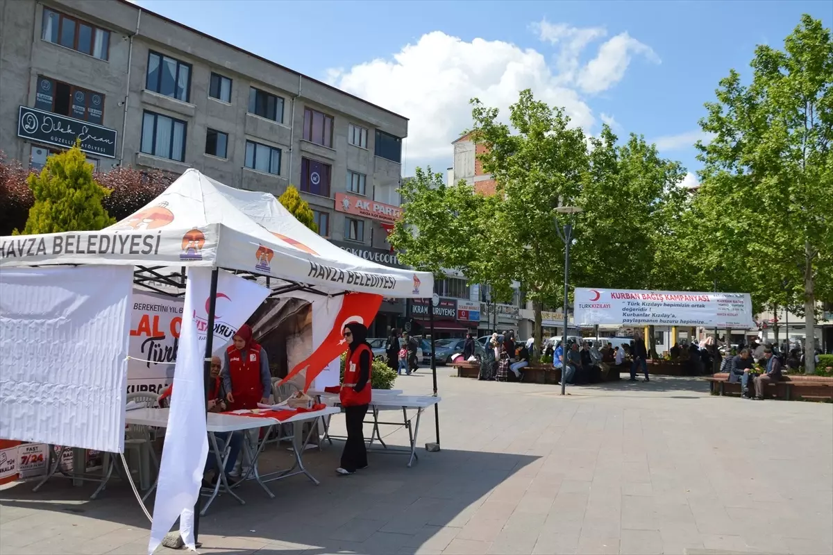 Türk Kızılay Havza'da Vekaletle Kurban Kesimi İçin Stant Açtı