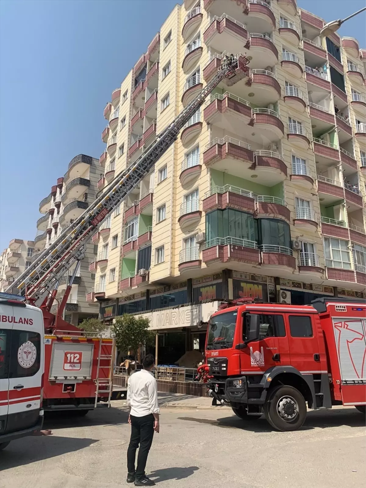 Mardin'in Kızıltepe İlçesinde Evde Yangın Çıktı