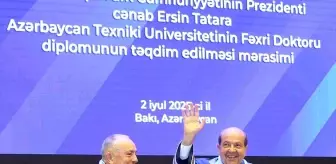 KKTC Cumhurbaşkanı Ersin Tatar'a Fahri Doktora Unvanı Verildi