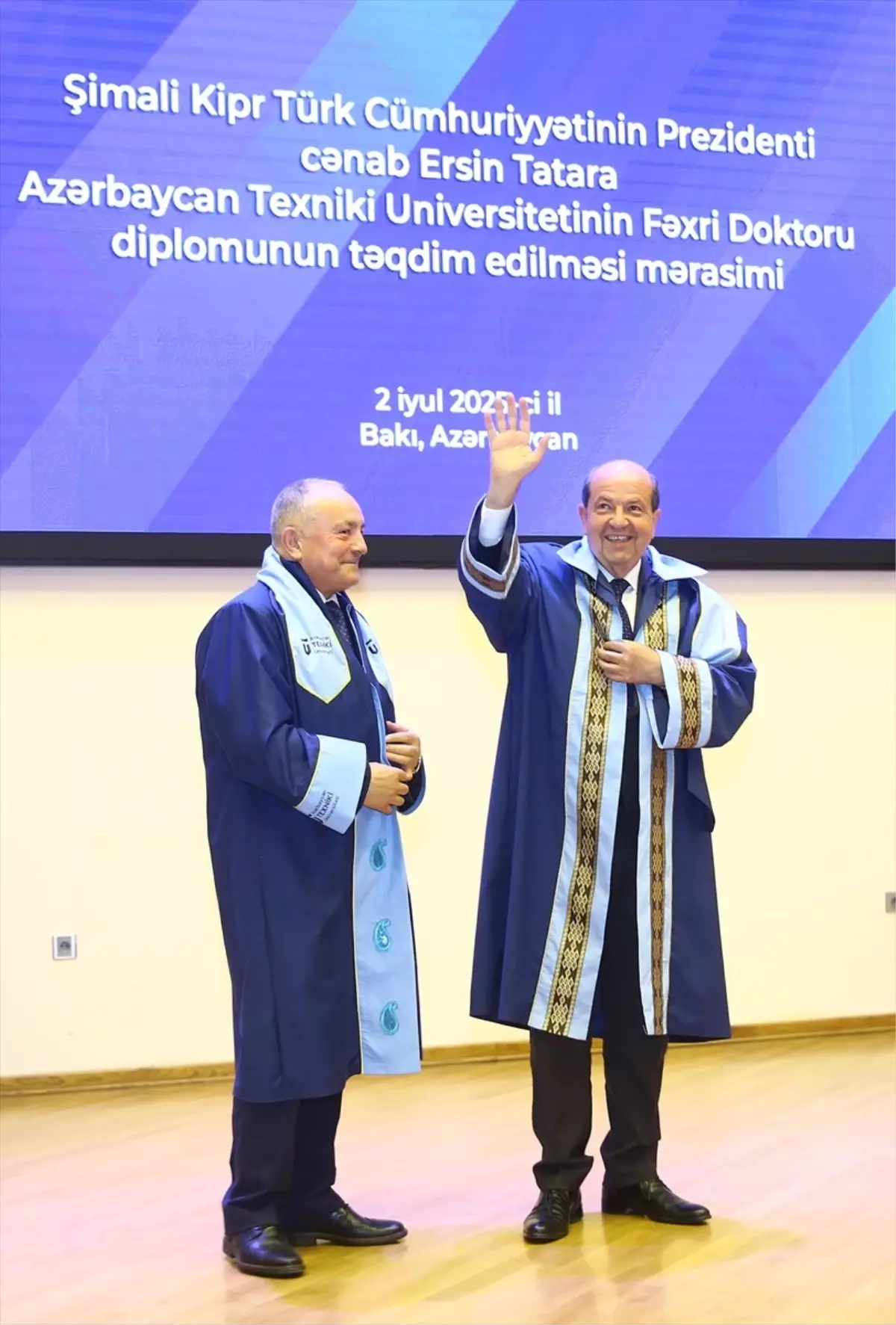 KKTC Cumhurbaşkanı Ersin Tatar'a Fahri Doktora Unvanı Verildi