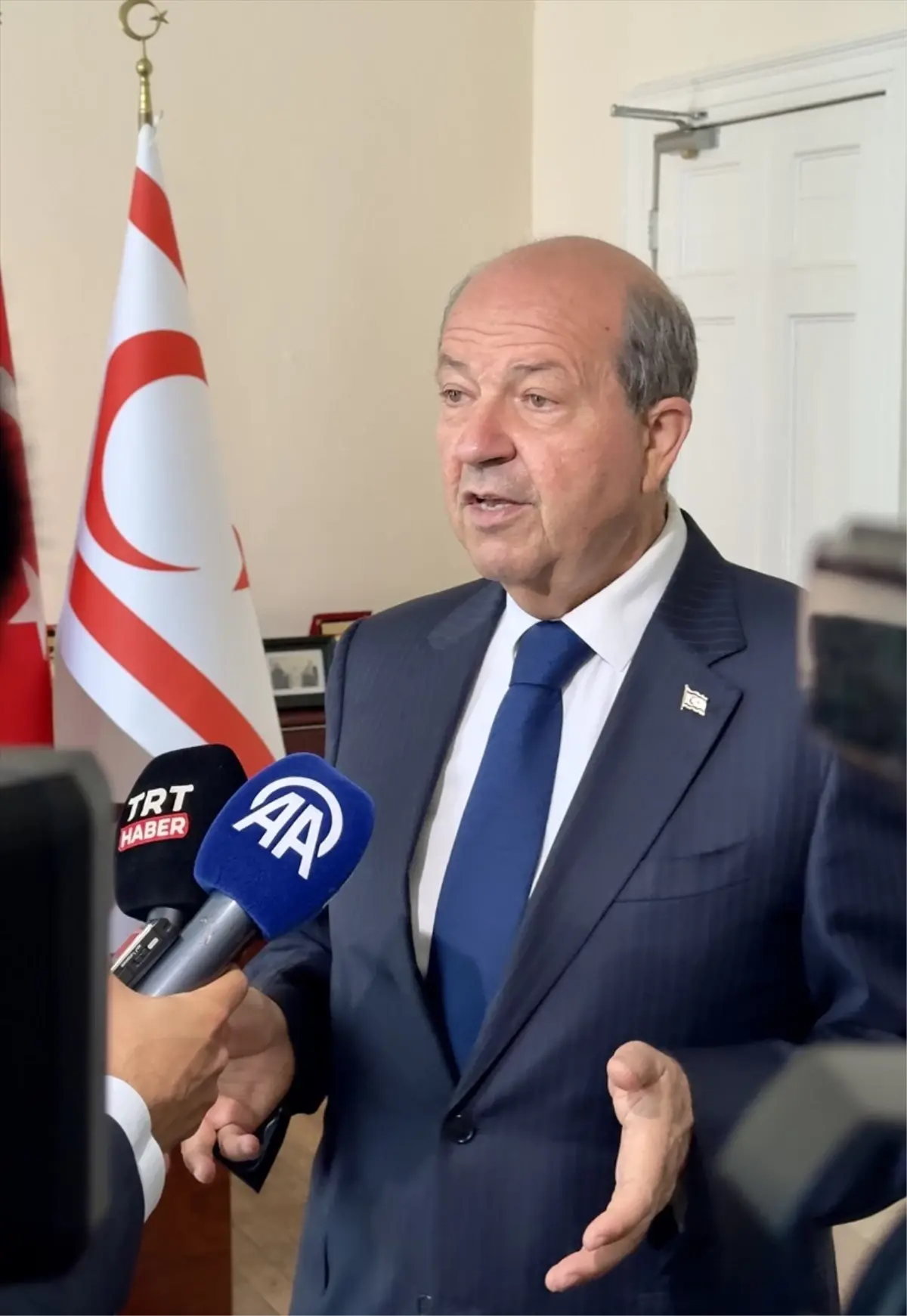 KKTC Cumhurbaşkanı Tatar, KKTC'ye direkt uçuşlara engel olunmaması gerektiğini söyledi