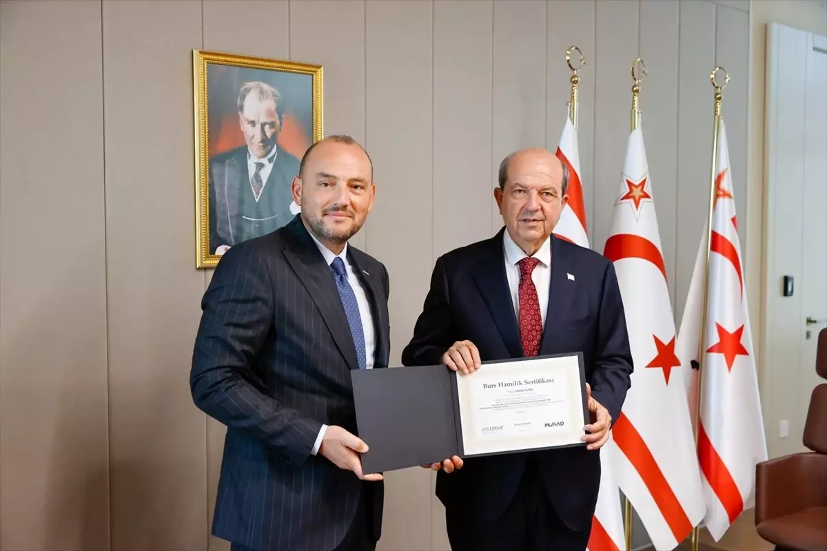 KKTC Cumhurbaşkanı Tatar, MÜSİAD Genel Başkanı Özdemir'i kabul etti