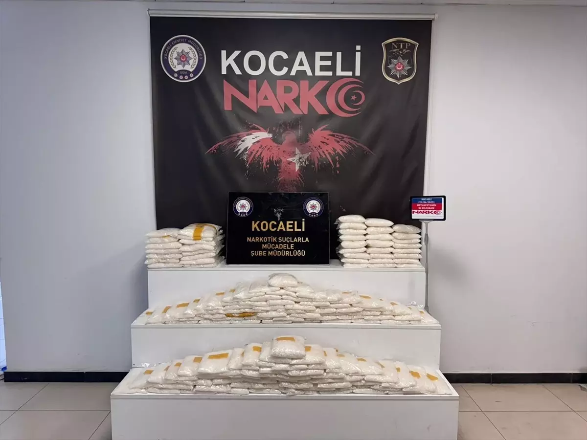 Kocaeli'de Uyuşturucu Operasyonu: 82 Kilogram Ele Geçirildi