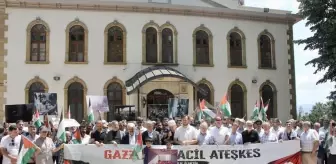 Kocaeli'de Gazze İçin Oyuncular Tepki Gösterdi