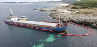 Kocaeli'de Karaya Oturan Geminin Kurtarma Çalışmaları Başlıyor