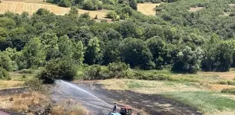 Kocaeli Körfez'de Tarım Arazisinde Yangın Çıktı