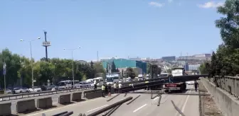 Kocaeli'de D-100 Kara Yolu Ulaşımına Demir Profiller Engeli