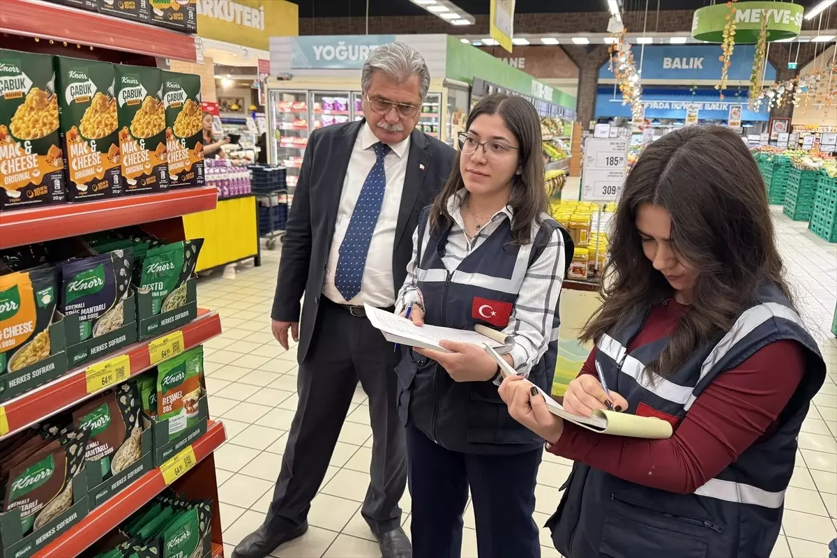 Konya'da Marketlerde Fiyat ve Etiket Denetimi Yapıldı
