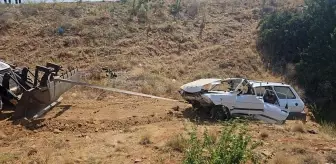 Konya'da Otomobil Şarampole Devrildi: 4 Yaralı