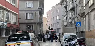 Konya'da Yangın Çıkan Evde Kriz Anları