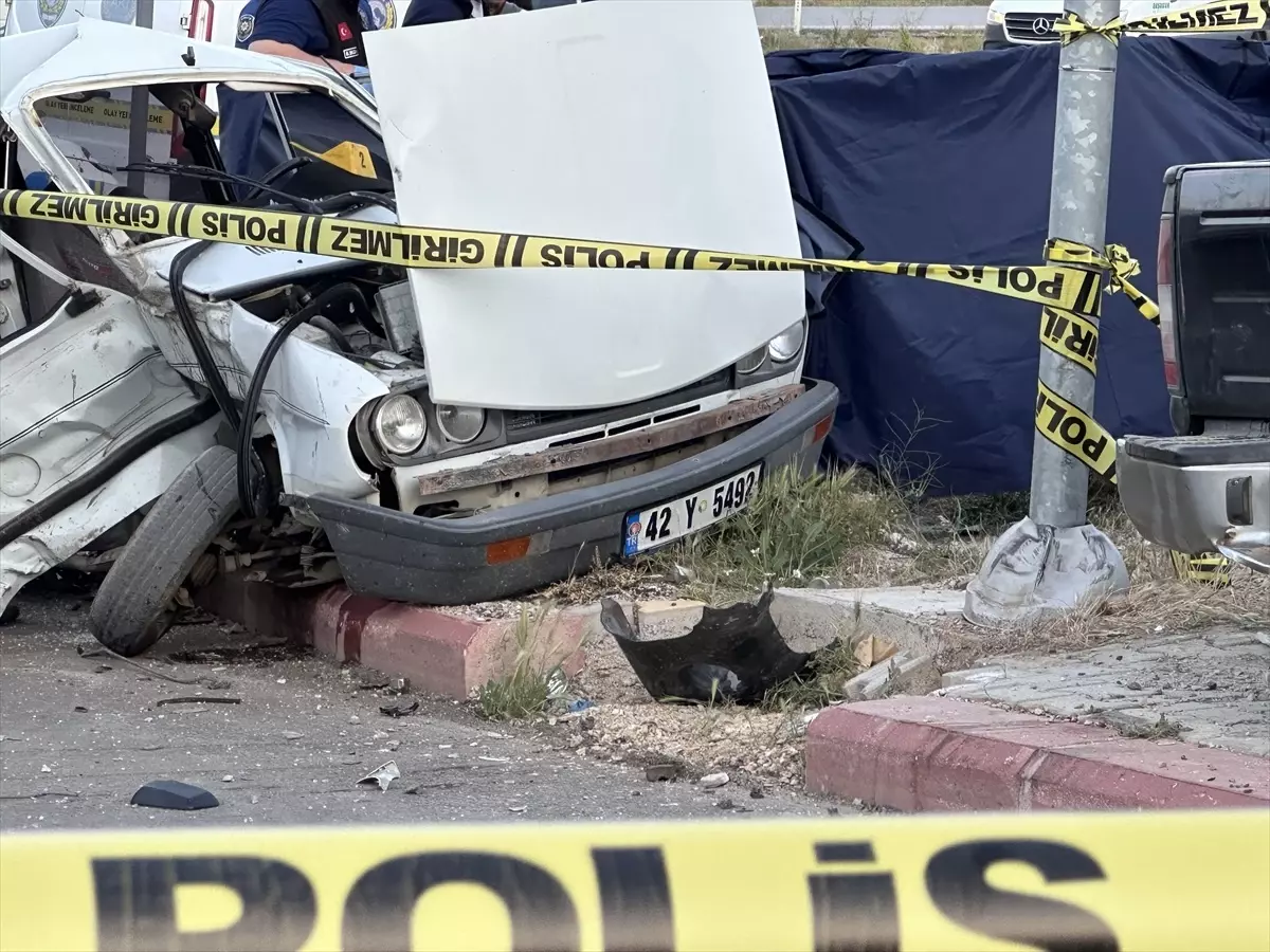 Konya'da trafik kazası: 2 ölü, 4 yaralı