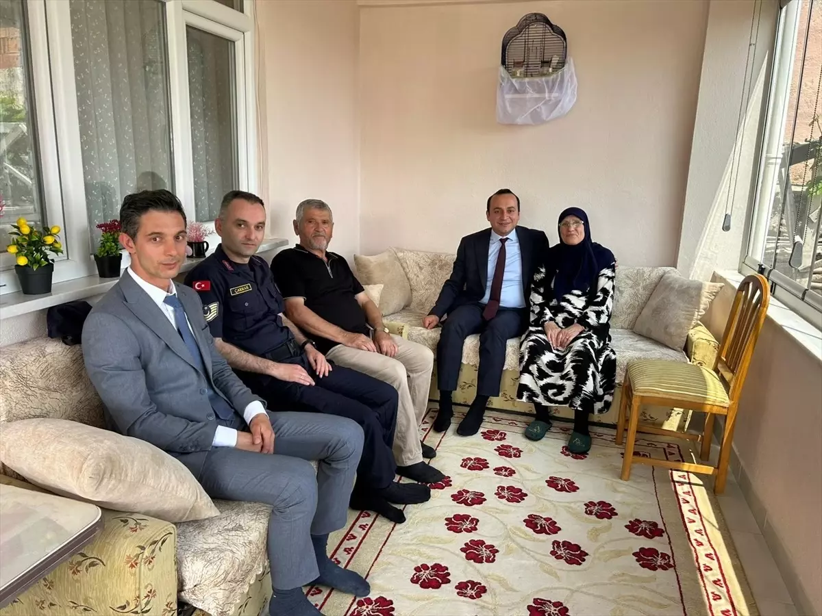 Korgun Kaymakamı Gürk'den Kıbrıs gazisi Sucu'ya ziyaret