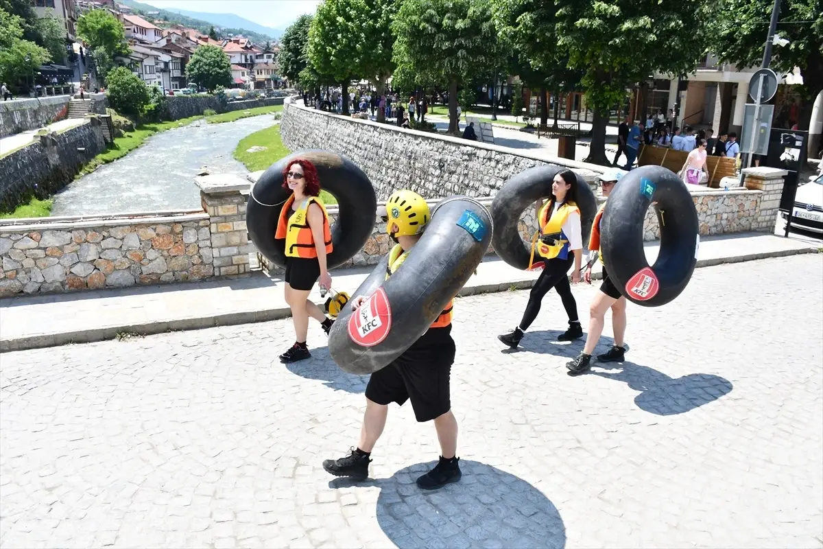 Kosova'da Rafting Festivali ile Çevre Kirliliğine Dikkat Çekildi