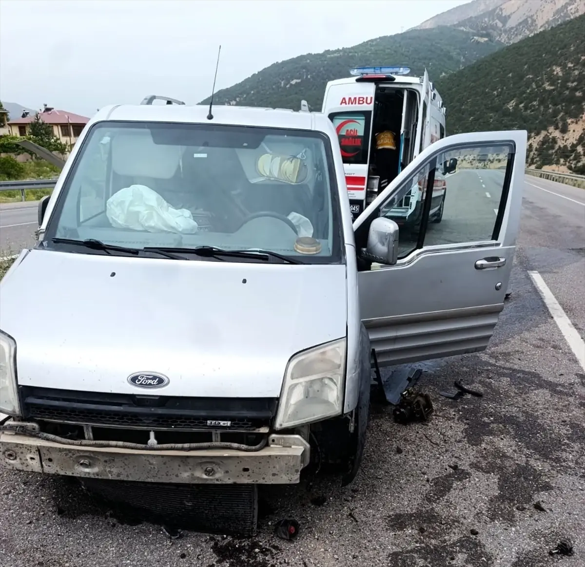 Sivas'ta Trafik Kazası: 1 Yaralı