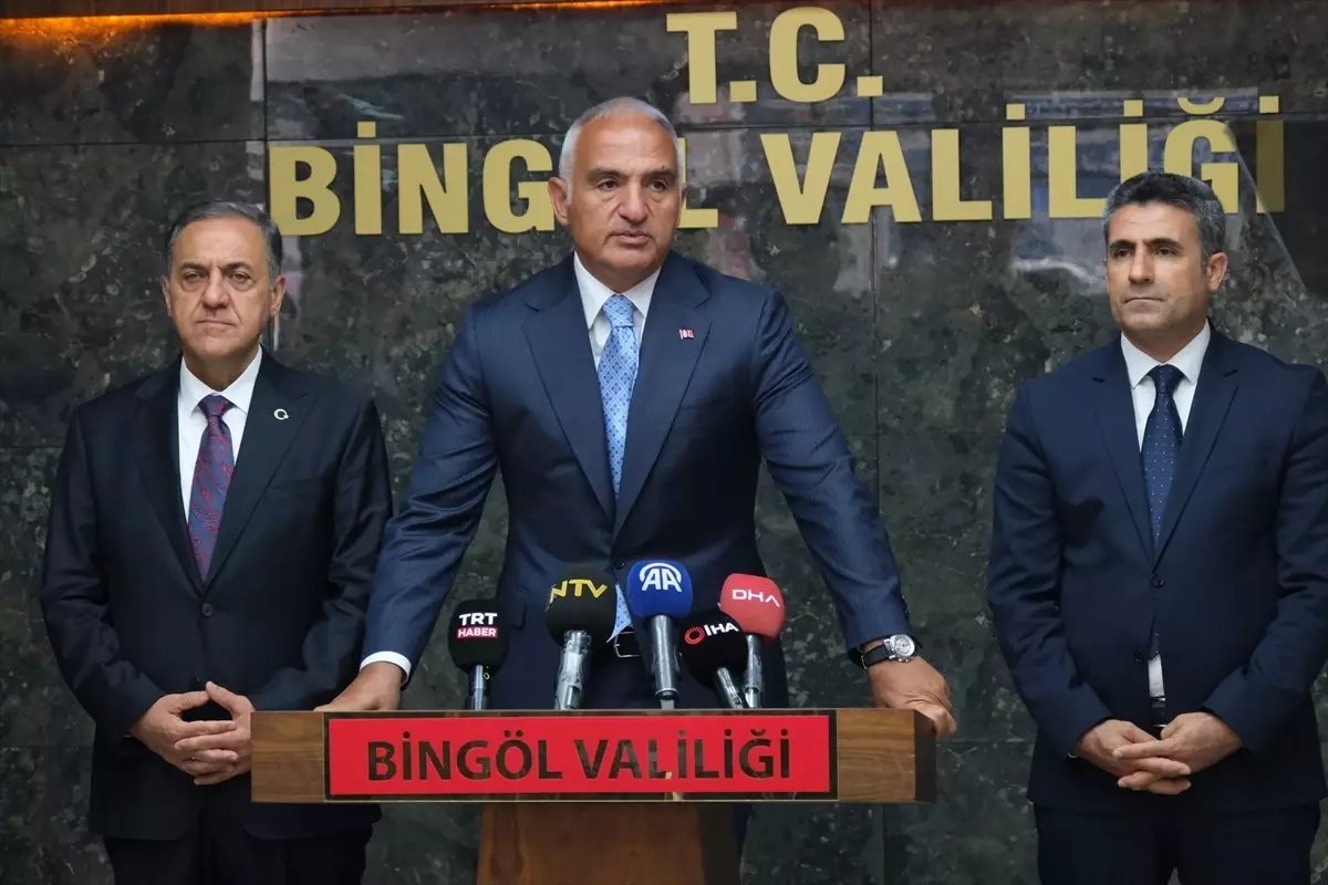 Kültür ve Turizm Bakanı Ersoy, Bingöl'de konuştu Açıklaması