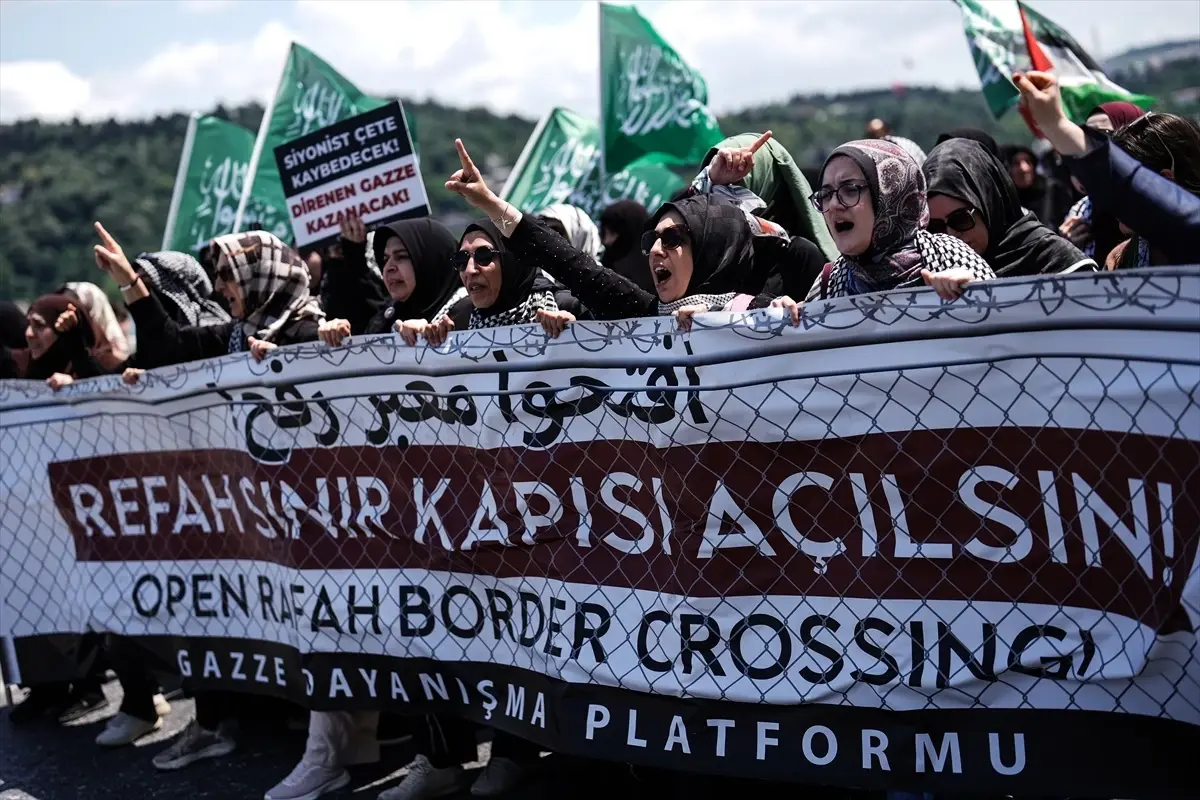 Küresel Gazze Yürüyüşü İstanbul'da Gerçekleştirildi