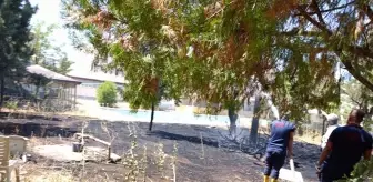 Siirt'in Kurtalan ilçesinde bahçede yangın çıktı