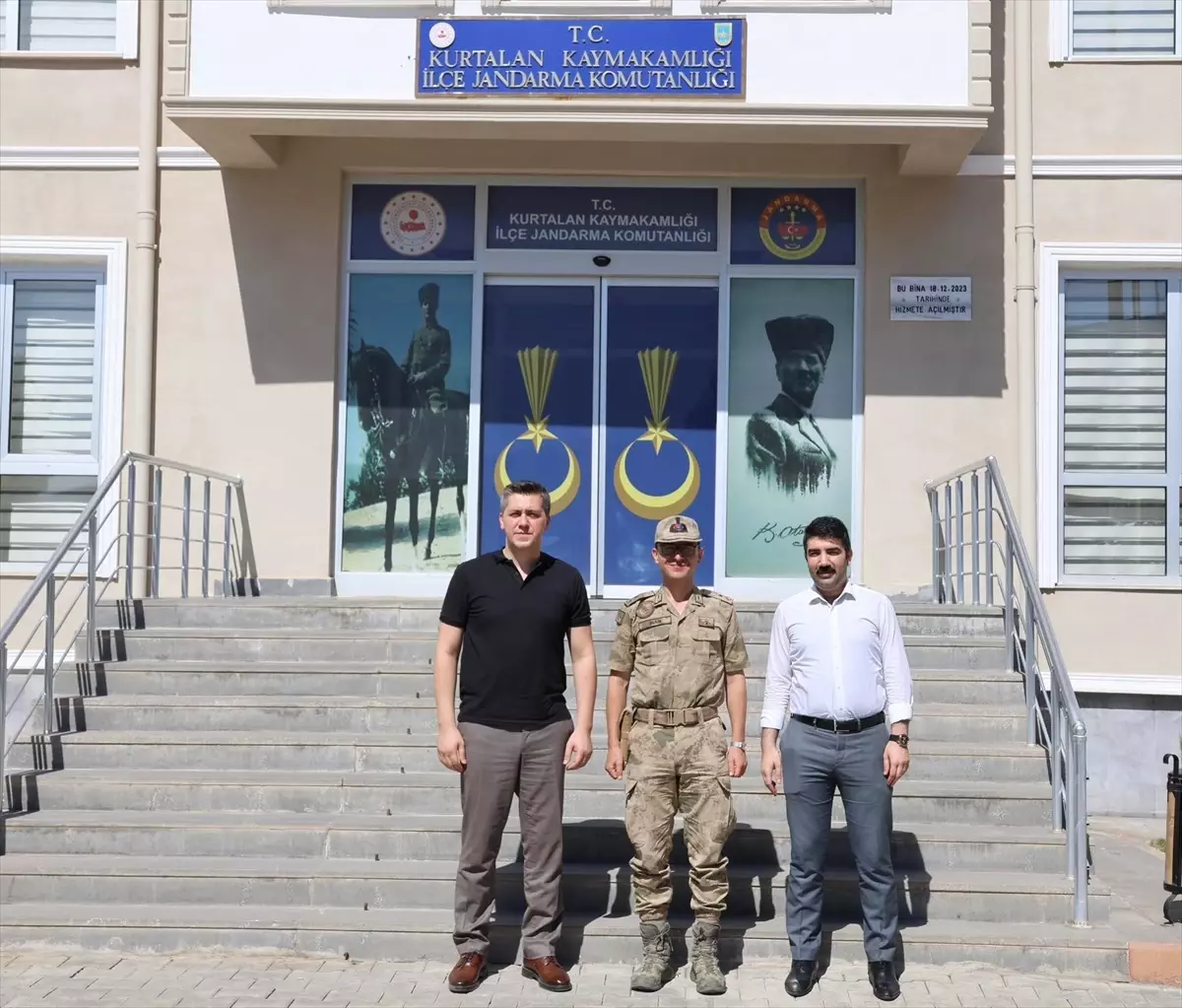 Kurtalan Kaymakamı'ndan Jandarma Komutanı'na Hayırlı Olsun Ziyareti
