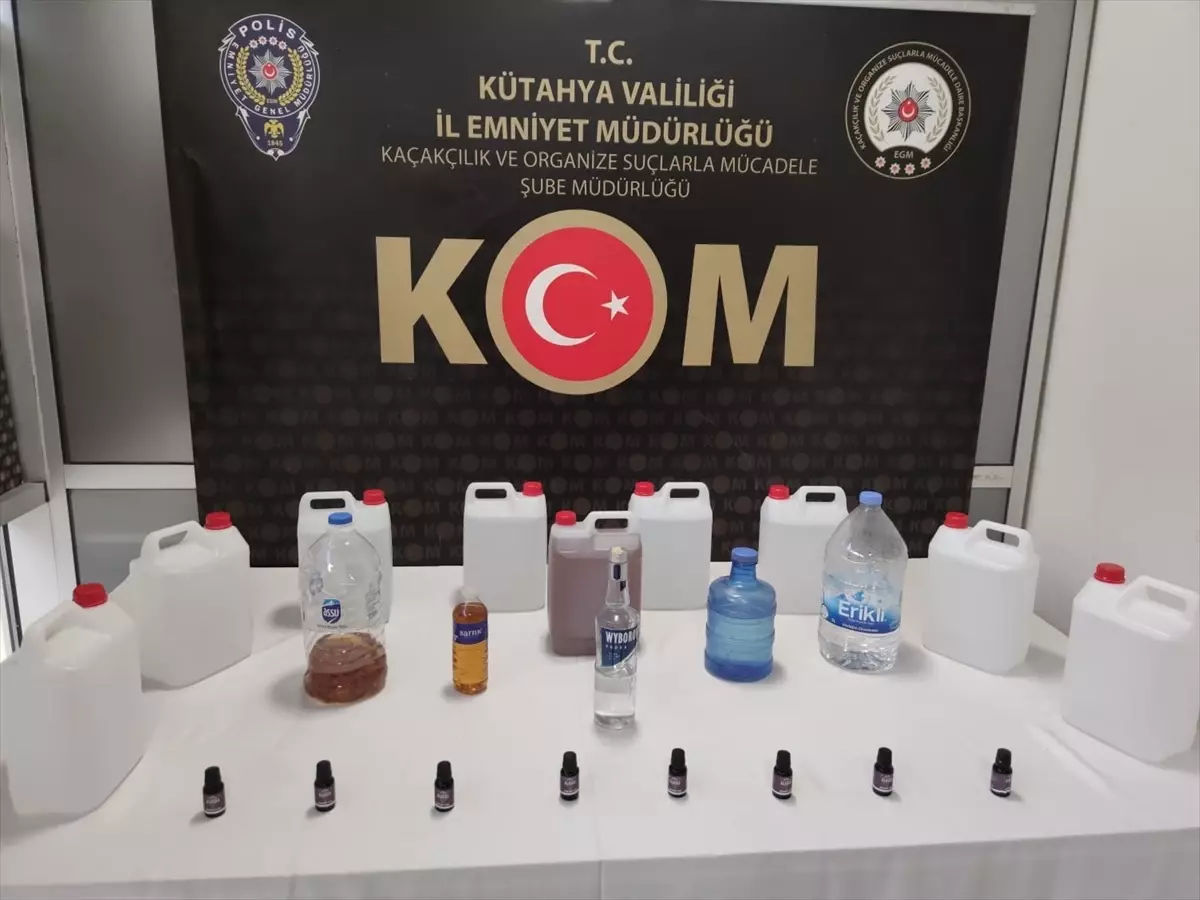 Kütahya'da Sahte İçki Üreticisine Operasyon