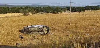 Emet'te Otomobil Devrildi: 1 Ölü, 5 Yaralı
