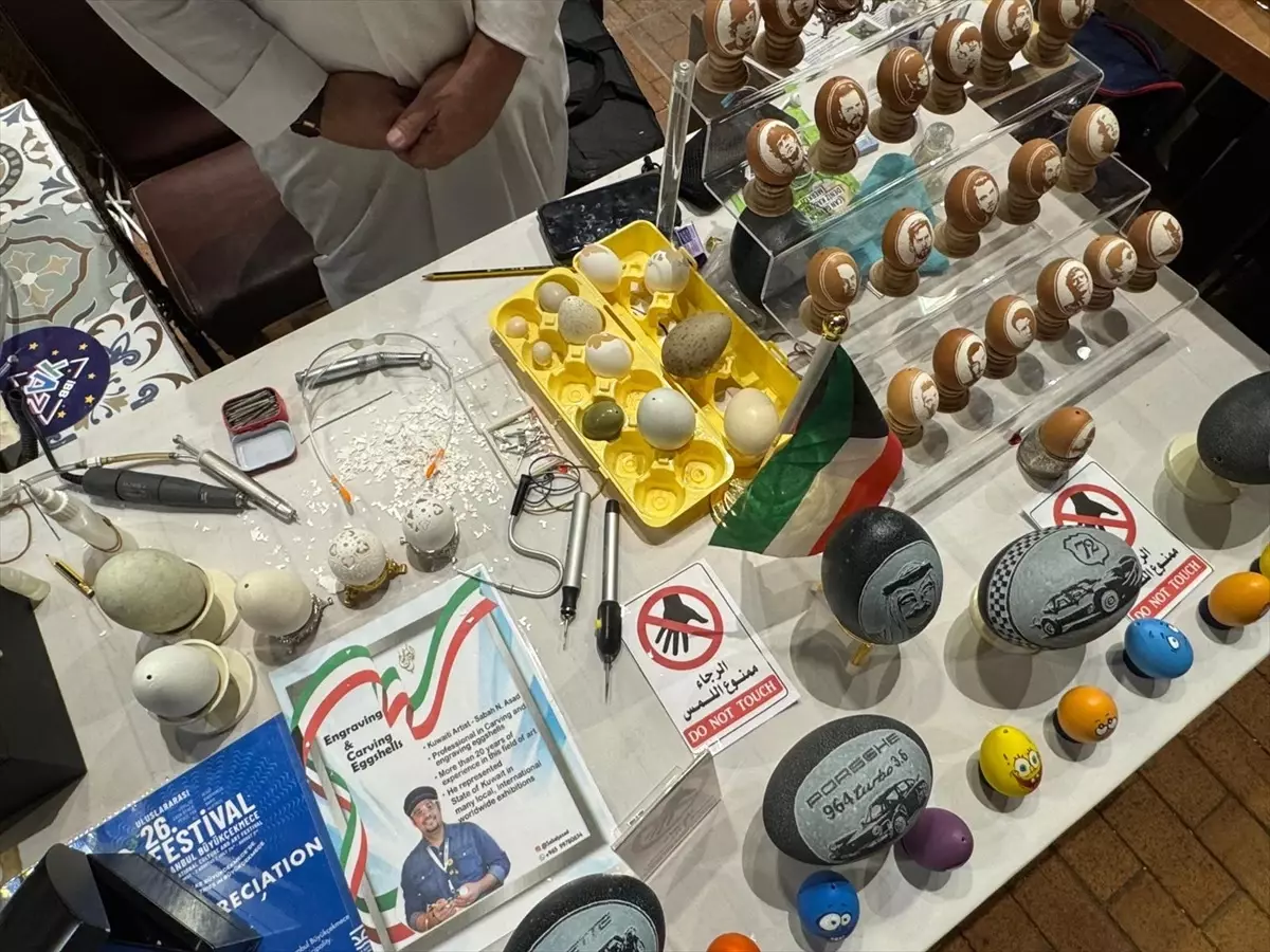 Yumurta Süsleme Sanatçısı Sabah N. Asad, Büyükçekmece Kültür Sanat Festivali'nde