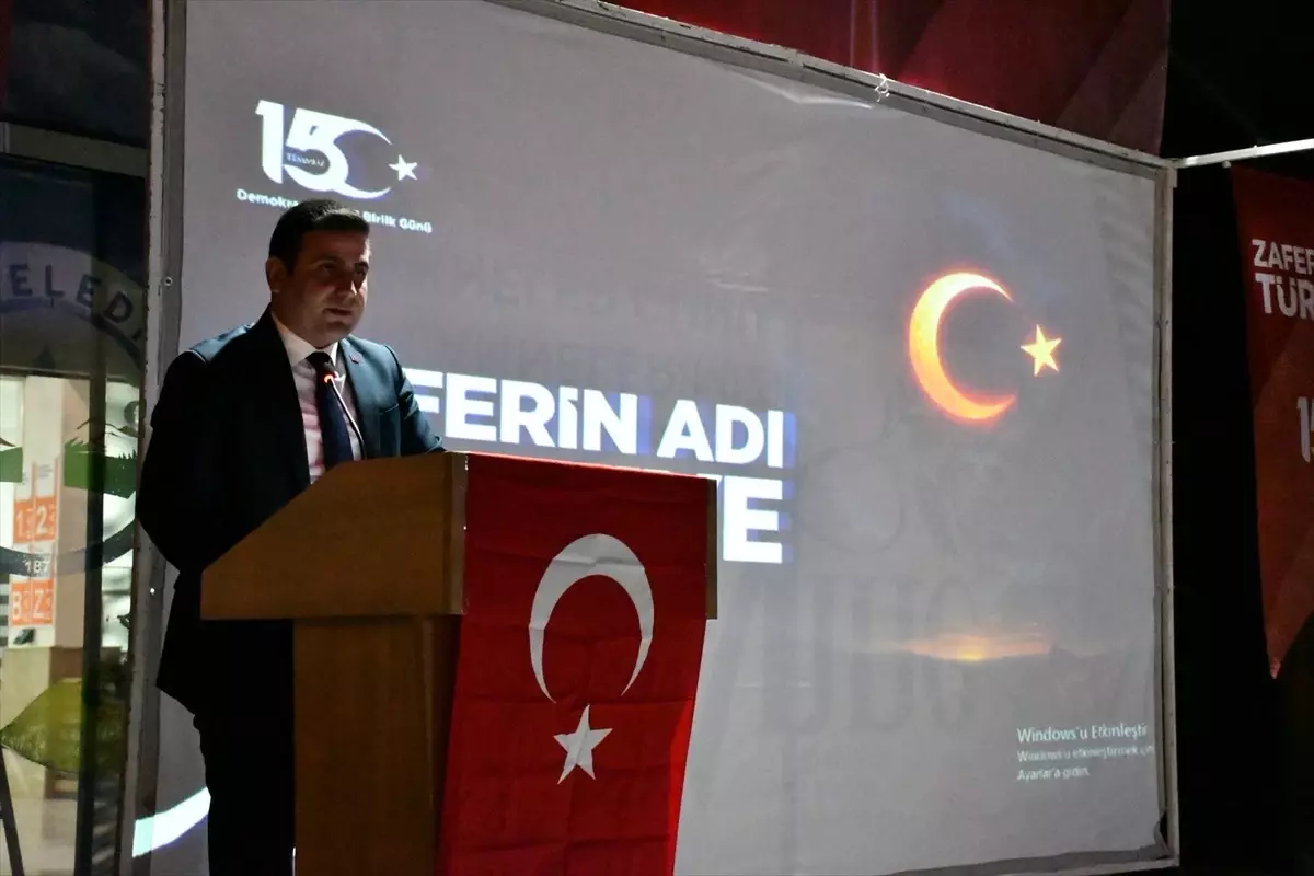 Ladik'te 15 Temmuz Demokrasi ve Milli Birlik günü etkinliği düzenlendi